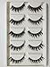 New 5 Pair Thick Black Crisscross Long False Eyelashes Fake Eye Lashes Q099 by Pretty Box