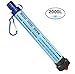 HUANLANG Personal Water Filter 2000L Portable Water Purifier Filtration Straw 0.01 Micron Outdoor Survival kit Emergency Gear Filter for Camping Hiking Hurricane Storm Supplies Backpacking