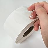 1000 Pcs Clear Round Stickers, 1-in Waterproof Clear Circle Sticker Transparent Self Adhesive Envelope Seal Sticker Labels for Gift Packaging, Mail,Boxes