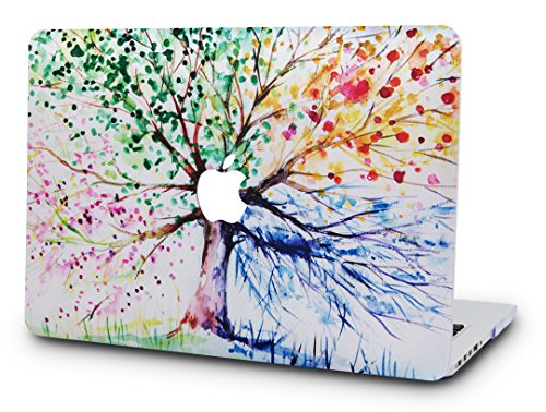 KEC Laptop Case for Old MacBook Pro 15â€ Retina (-2015) Plastic Case Hard Shell Cover A1398 (Four Season Tree)