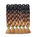 6Pcs/Lot 24inch Jumbo Braids Salon Crochet Ombre Twist Braiding Hair Extensions High Temperature Synthetic Fiber Hair for 100g/pc (M57#)