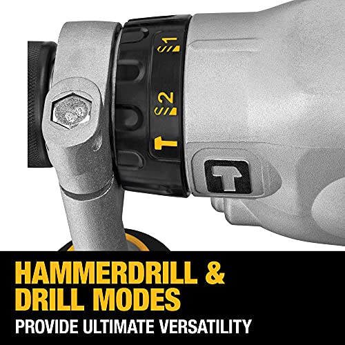 DEWALT Hammer Drill Kit, 1/2Inch, 10Amp, Pistol Grip (DWD520K