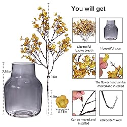 8Pcs Artificial Flowers Babys Breath flower Bulk