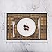 Bamboo Placemats for Dining Table, Placemats Set of 4,Stain-Resistant,Heat-Resistant Place Mats,Durable and Sturdy Dining Place Mats for Kitchen Table (Black)
