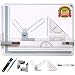 Frylr Metric A3 Drawing Board Drafting Table with Parallel Motion and Angle Metric Measuring System (20.2"18.8"1.6", Grey) primary