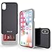 iPhone X Case, Molan Cano [Boost] Sliding Card Holder Wallet Case Dual Layer PU Cover with 2 Card Slots for Apple iPhone X - Black