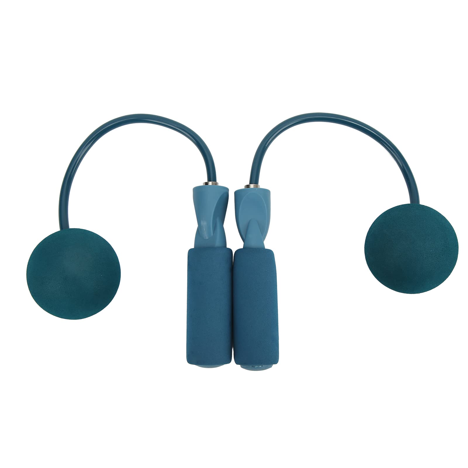 DAUZ Ropeless Sport Skipping Rope, Home Adjustable Soft Comfortable Cordless Skipping Rope (Blue)