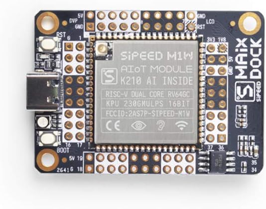 Maix M1W Dock Kit K210 AI+lOT WiFi Development Board RISC-V Dual Core 64bit MCU for Edge Computing