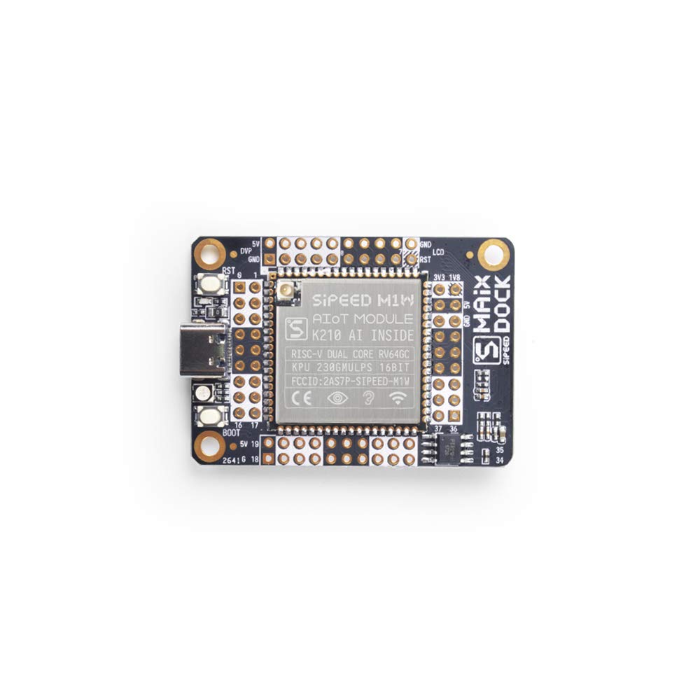 Maix M1W Dock Kit K210 AI+lOT WiFi Development Board RISC-V Dual Core 64bit MCU for Edge Computing