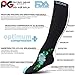 Physix Gear Compression Socks for Men & Women 20-30 mmHg, Best Graduated Athletic Fit for Running Nurses Shin Splints Flight Travel & Maternity Pregnancy - Boost Stamina Circulation