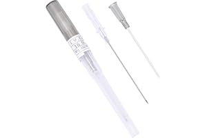 JIESIBAO 15PCS 16G Canula Piercing Needles,Disposable Stainless Steel Catheter Needles Piercing for Tragus Earrings Lip Eyebrow Nose Piercing