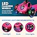 Kick Scooters for Kids Ages 3-5 (Suitable for 2-12 Year Old) Adjustable Height Foldable Scooter Removable Seat, 3 LED Light Wheels, Rear Brake, Wide Standing Board, Outdoor Activities for Boys/Girls