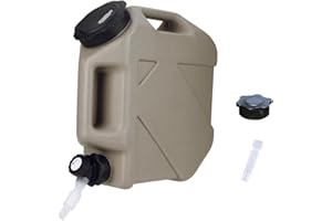 HiGropcore Water Container with Spigot - 2.6Gallon/3.2Gallon Water Jug Portable Camping Water Tank BPA Free - Emergency Water Storage for Camp Outdoor Hiking
