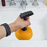ADERTOS Mini Sink Drain Plunger Short Handle Heavy Duty Unblocker Tool Kitchen view 6