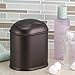 iDesign York BPA-Free Plastic Countertop Waste Basket with Swing Lid - 6.2