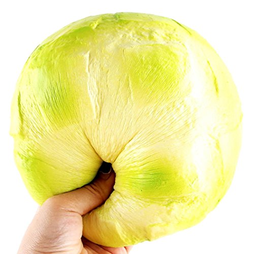 Glorrt Squishy Toy Jumbo Colossal Pineapple Bun Bread Super Soft Slow Rising Squeeze (Green)