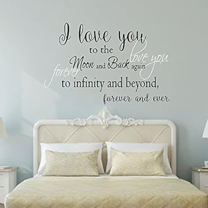 Amazon Com Wall Decal Decor I Love You To The Moon And Back