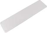 White Hinge Set of 2 12 Inch Satin Aluminium Door Finger Plates 75mm view 9