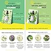 Korean Skin Care Face Mask Sheets - Natural Ampoule Masks set (pack of 6) - Snail, Collagen, Red Ginseng, White Pearl…