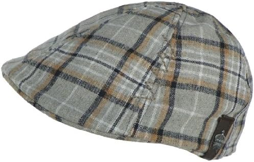 Christys Crown "Lodge" Ivy Scally Cap Wool Plaid Blend Duckbill Hat
