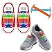 HOMAR No Tie Shoelaces for Kids and Adults - Best in Sports Fan Shoelaces - Waterproof Silicone Flat Elastic Athletic Running Shoe Laces with Multicolor for Sneaker Boots Board Shoes and Casual Shoes