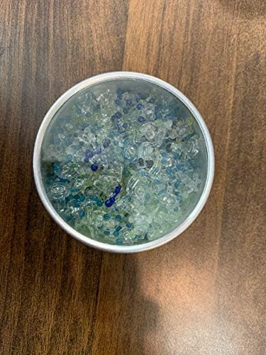 100 Piece Hand-Blown Glass Daisy Pipe Screens 1/4" to 3/8" in w/Tin Box