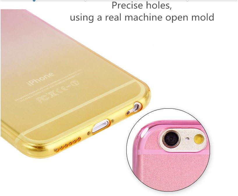 iPhone 6 Case - Transparent Case for 6S,Gradient Color Mirror Ultrathin Soft TPU Cover with Anti-Scratching Craft,6S Case,iPhone 6S Case with 100% Guarantee.