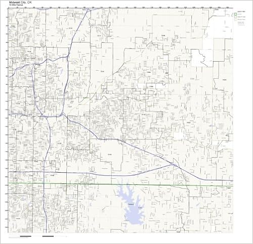 Midwest City Zip Code Map Midwest City, Ok Zip Code Map Not Laminated: Office Products: Amazon.com