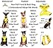 Dexil Limited Adopt ME (I Need A New Home) Yellow Color Coded Non-Pull Front and Back D Ring Padded and Waterproof Vest Dog Harness Prevents Accidents by Warning Others of Your Dog in Advance (S)