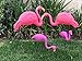 GiftExpress Set of 4, Small Pink Flamingo Yard Ornament/Mini Lawn Flamingo Ornaments/Pink Flamingo Garden Yard Decor (4)
