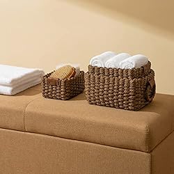 LA JOLIE MUSE Woven Storage Baskets, Recycled Paper