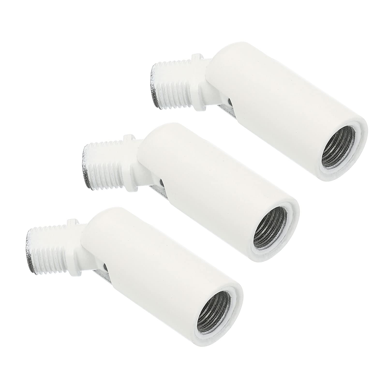 Photo 1 of PATIKIL Sloped Ceiling Light Adapter, 3 Pack 180 Degree M10 Thread Chandeliers Ceiling Pendant Lighting Adapter for Angle or Irregular Ceiling, White