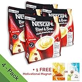 [4 PACK] Nescafé 3 in 1 Instant Coffee Sticks ORIGINAL - Best Asian Coffee Imported from Nestle Malaysia (112 Sticks)