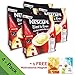 [4 PACK] Nescafé 3 in 1 Instant Coffee Sticks ORIGINAL - Best Asian Coffee Imported from Nestle Malaysia (112 Sticks)