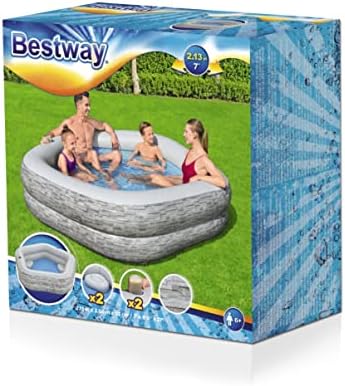 7' x 6'9" x 21"/2.13m x 2.06m x 53cm TruPrint Stone Family Pool