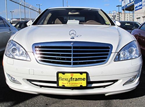 A NASA-like Rubber Front License Plate Bracket Frame Tag Holder Guard Bumper for MERCEDES-BENZ