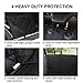 Travel Inspira Dog Seat Covers With Extra Side Flaps, Bonus Car Safety Belt Pet Seat Covers For Suvs - Black, Pet Seat Cover For Cars, WaterProof & Hammock Convertible