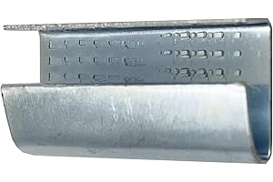 NVOYAJUAN Packaging Strapping Open Serrated Seals for 1/2" Strap Width Polyester (PET) Strapping, Banding Strapping Clips Plastic Poly Strapping Metal Buckle(Pack of 100)