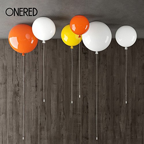 BGmdjcf Colorful Balloon Led Ceiling Light , Medium Green 30Cm Diameter