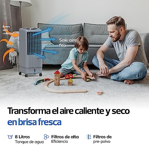 Symphony Enfriador de Aire Evaporativo Portatil de 8 litros Diet8T