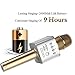 Portable Wireless Microphone Karaoke Mic / FOJNY Mini Bluetooth Handheld Speaker / Q9 Karaoke Stereo Player for Music Playing, Mini Home KTV Karaoke for Apple Iphone Android Smartphone or PC (Q9 Gold)