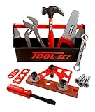 Liberty Imports 21 Piece Workshop Tool Box Toy Set for Kids