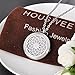 HOUSWEETY Aromatherapy Essential Oil Diffuser Necklace-Stainless Steel Locket Pendant,11 Refill Pads (Non-Engraving)