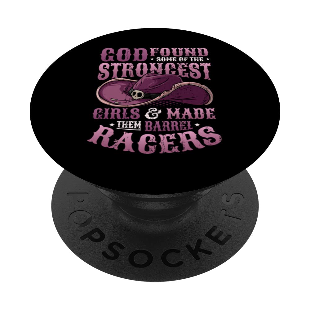 Barrel Racer Girl Barel Racing PopSockets Swappable PopGrip