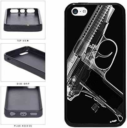 Black And White Gun Xray With Bullets TPU RUBBER Phone Case Back Cover Apple iPhone 5c