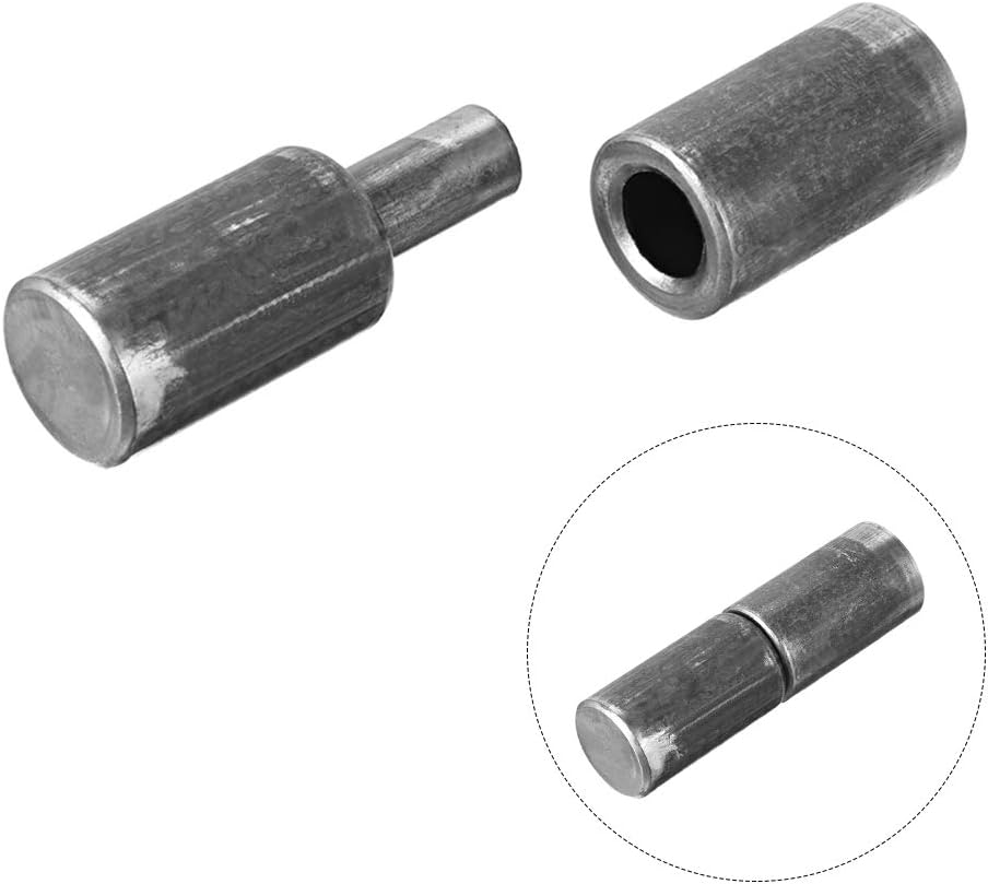 sourcing map Home Gate Door Window Part Male to Female Steel Hinge Pin 53mmx15mm 10 Sets, 53mm x 15mm,10 pcs - Image 4