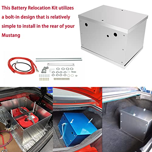 Complete Aluminum Battery Box Relocation Kit Compatible with 19792014