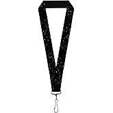 Buckle-Down Lanyard-1.0"-Deep Space2 Black/White