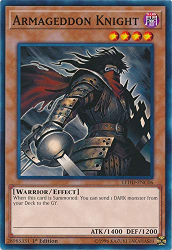 Yu-Gi-Oh! - Armageddon Knight - LEHD-ENC06 - Common - 1st Edition - Legendary Hero Decks - Phantom Knights Deck