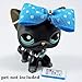 happyblockbuilder compatible with Littlest pet shop accessories LPS clothes 1bow 1necklace 1phone. CAT NOT INCLUDED)